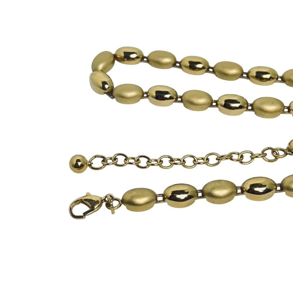 Vintage Gold Tone Oval Link Necklace (5697) - Picture 6 of 9